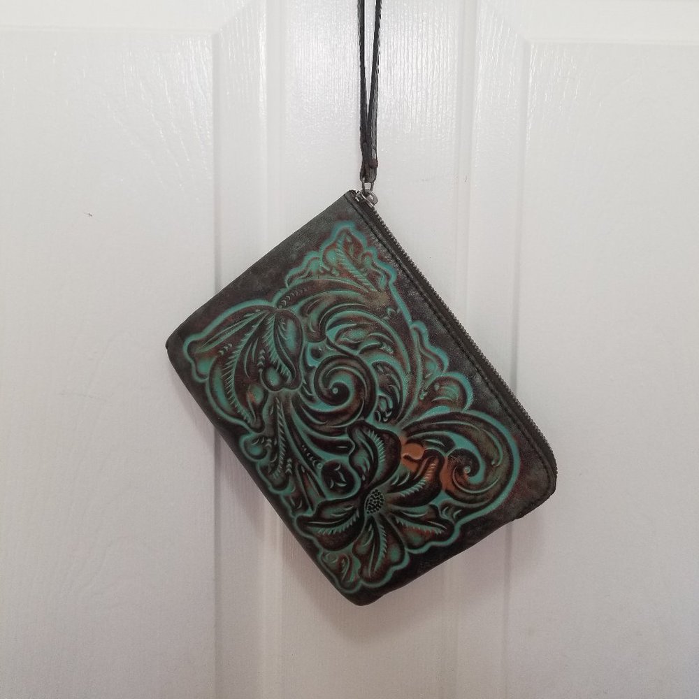Turquoise Patricia Nash Wristlet